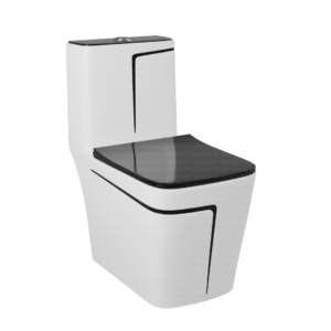 One-Piece Toilet (Commode) with 9-Inch S Trap Outlet BR2001