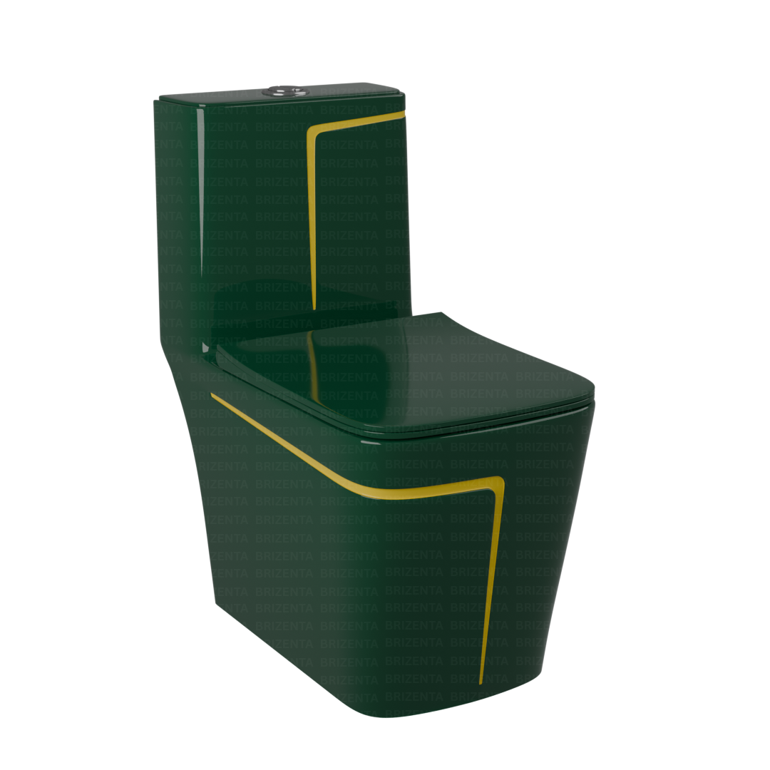 One-Piece Toilet (Commode) with 9-Inch S Trap Outlet BR2028