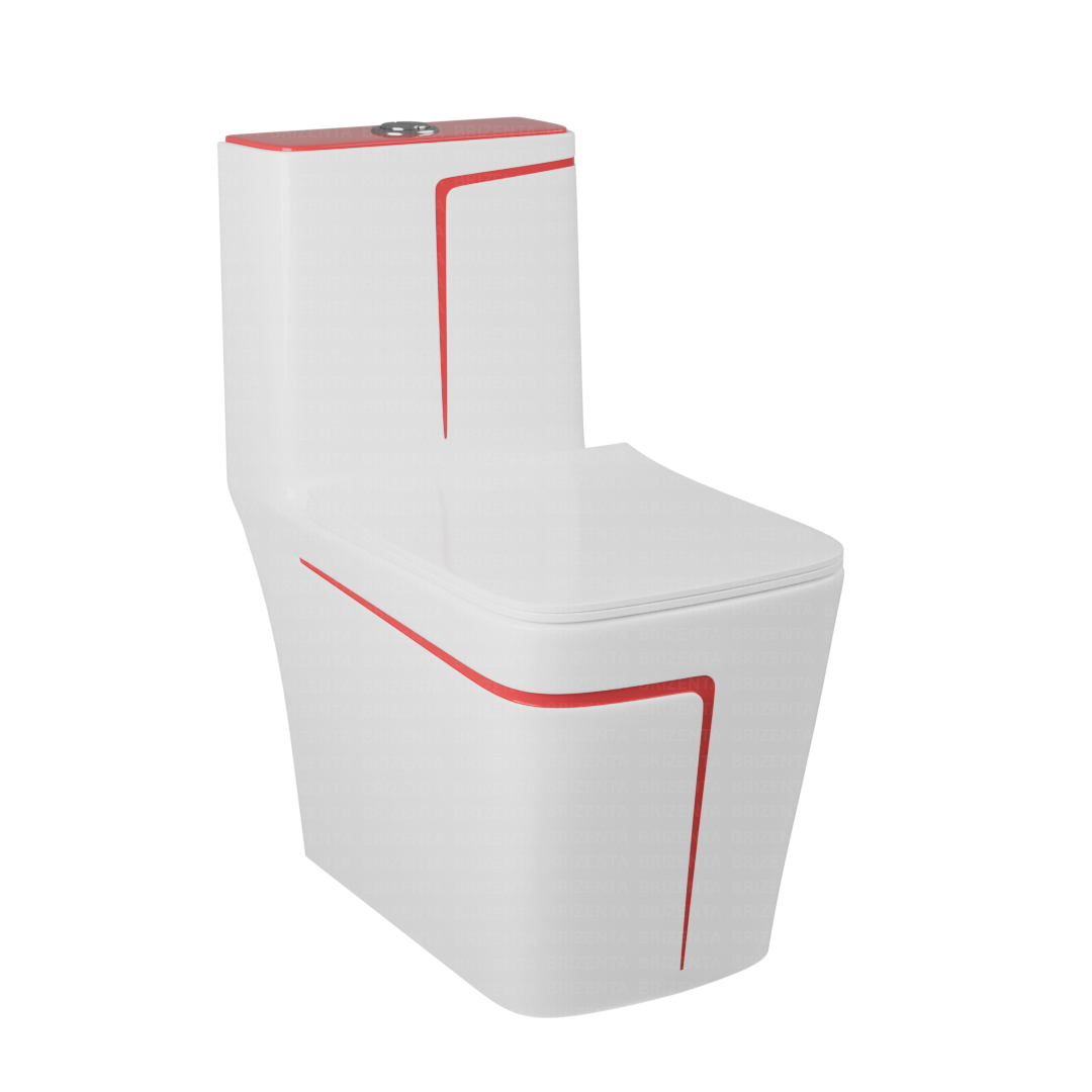 One-Piece Toilet (Commode) with 9-Inch S Trap Outlet BR2004