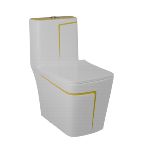 One-Piece Toilet (Commode) with 9-Inch S Trap Outlet BR2005