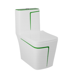 One-Piece Toilet (Commode) with 9-Inch S Trap Outlet BR2006