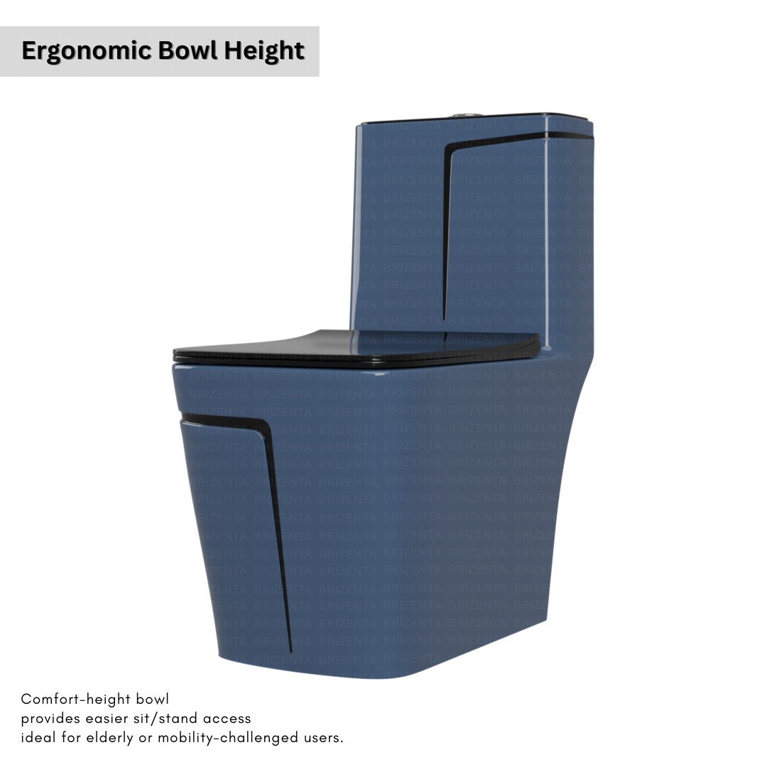 One-Piece Toilet (Commode) with 9-Inch S Trap Outlet BR2009