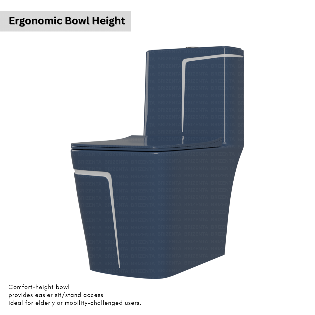 One-Piece Toilet (Commode) with 9-Inch S Trap Outlet BR2011