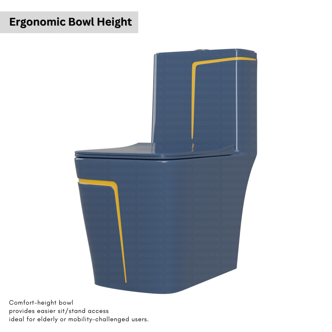 One-Piece Toilet (Commode) with 9-Inch S Trap Outlet BR2013
