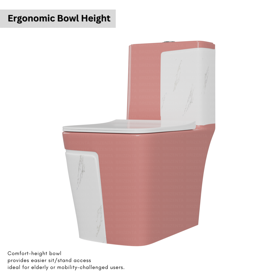 One-Piece Toilet (Commode) with 9-Inch S Trap Outlet BR2015