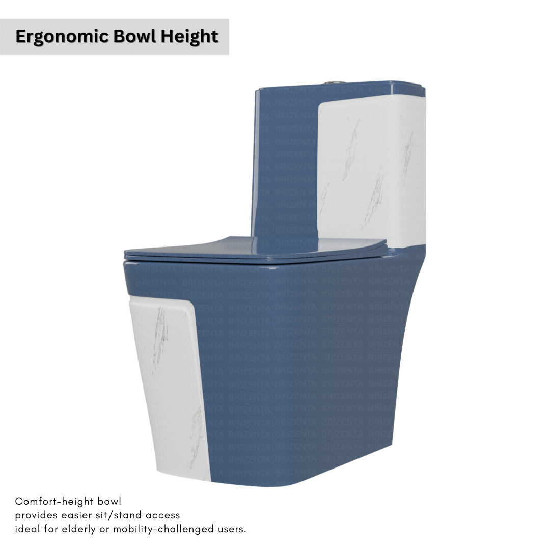 One-Piece Toilet (Commode) with 9-Inch S Trap Outlet BR2016