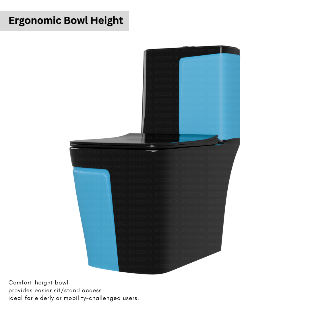 One-Piece Toilet (Commode) with 9-Inch S Trap Outlet BR2019