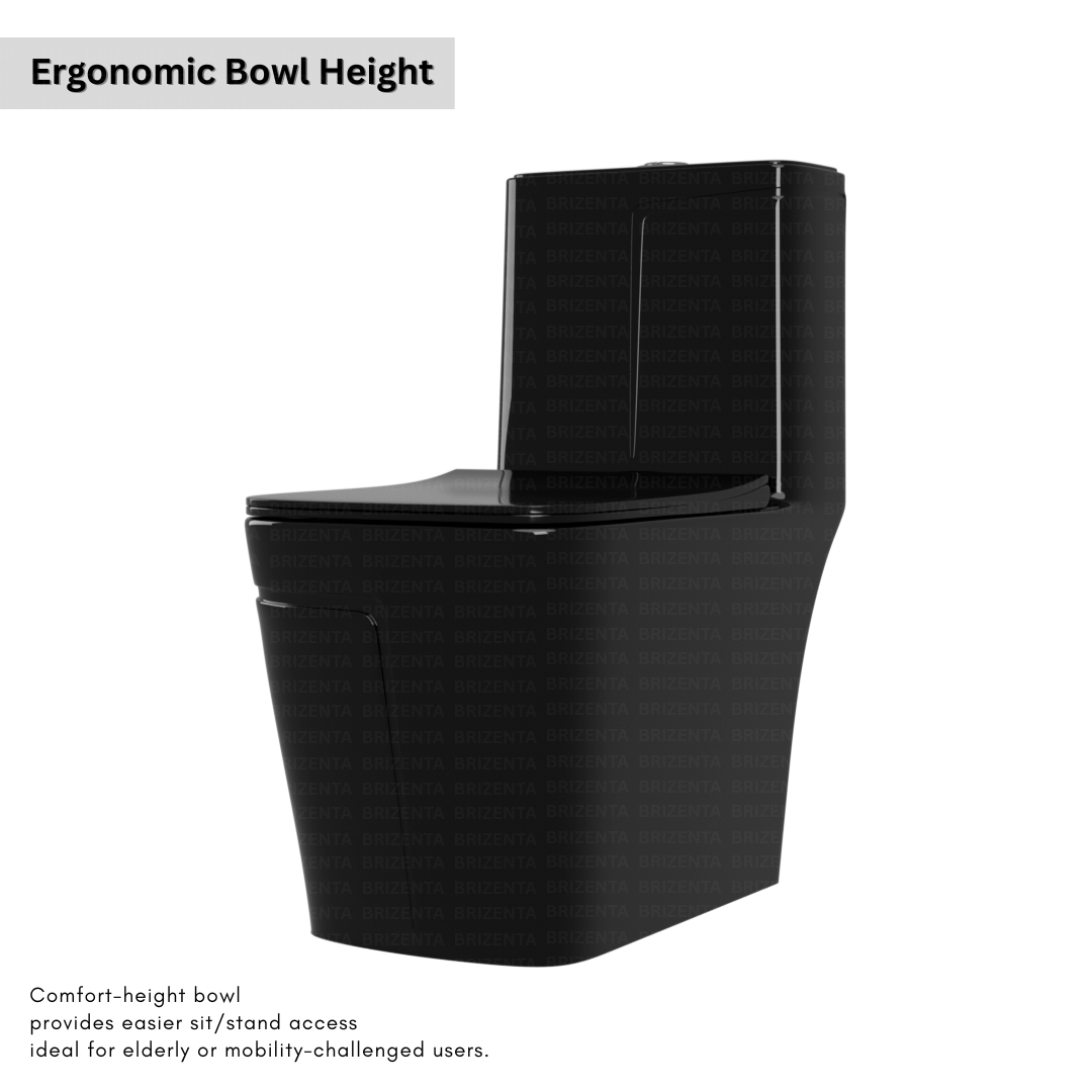 One-Piece Toilet (Commode) with 9-Inch S Trap Outlet BR2022