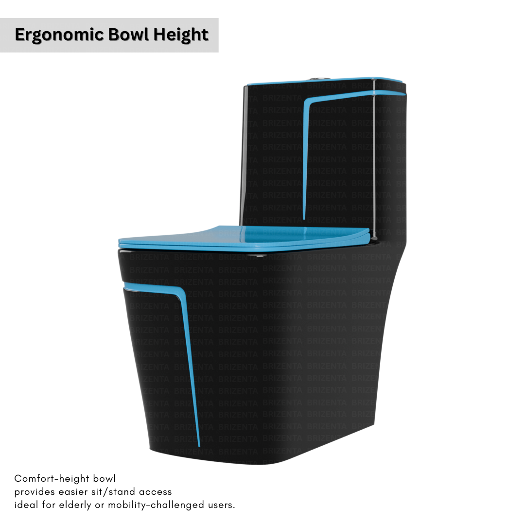 One-Piece Toilet (Commode) with 9-Inch S Trap Outlet BR2027