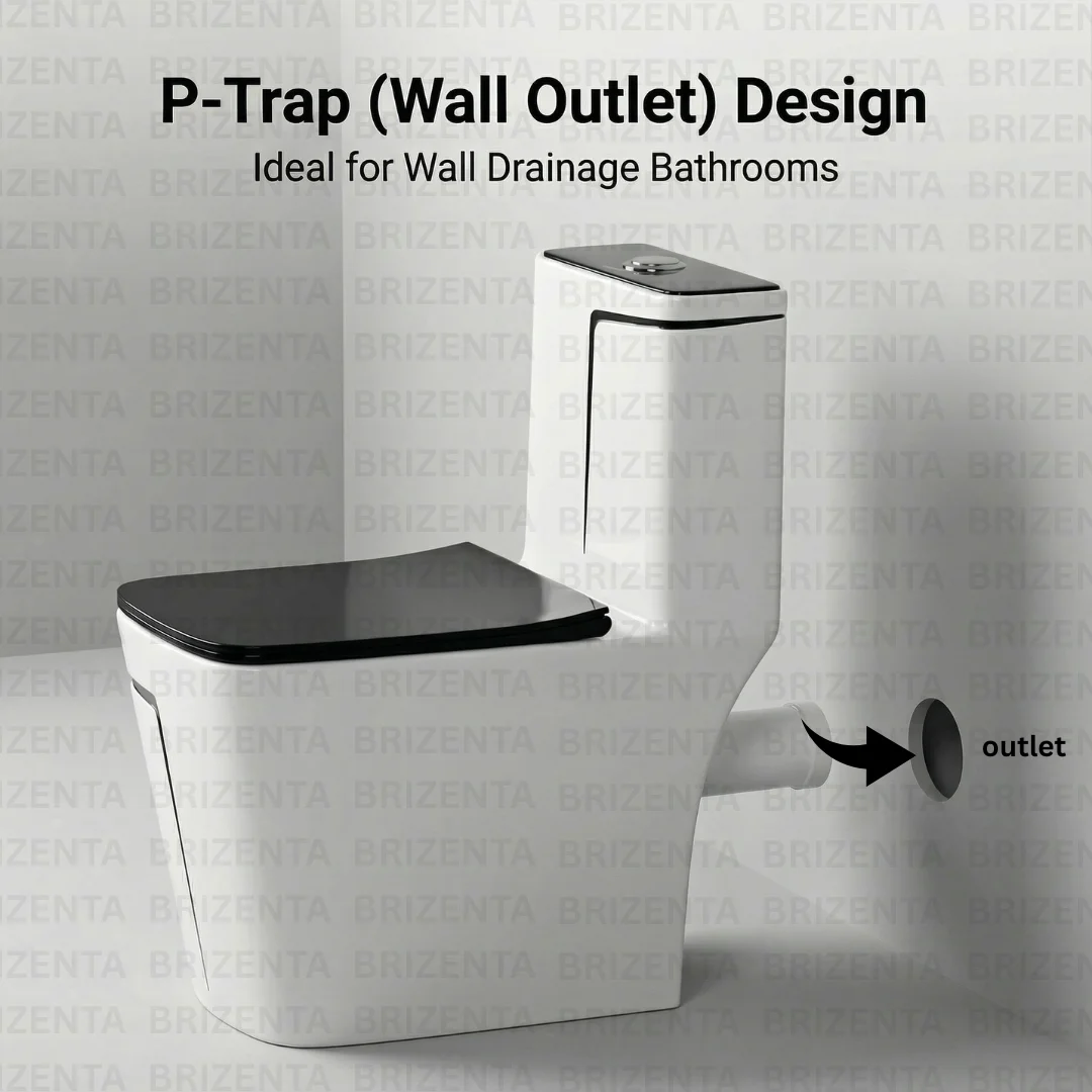 P-Trap One piece Closet (Commode) BR2001