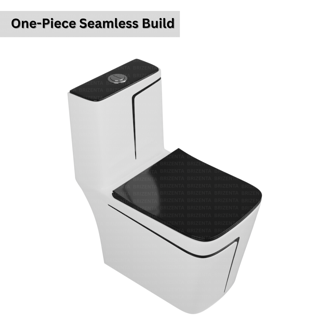 One-Piece Toilet (Commode) with 9-Inch S Trap Outlet BR2001