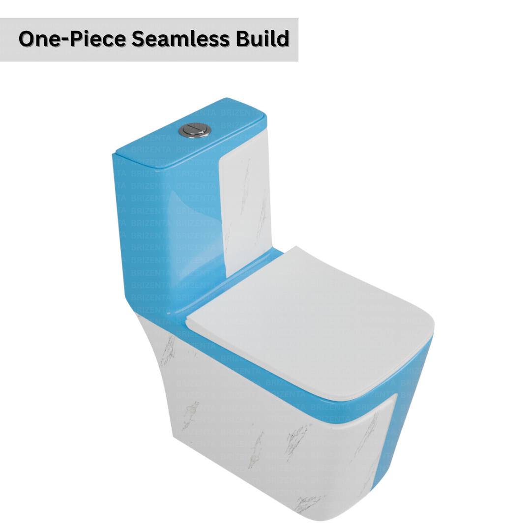 One-Piece Toilet (Commode) with 9-Inch S Trap Outlet BR2018