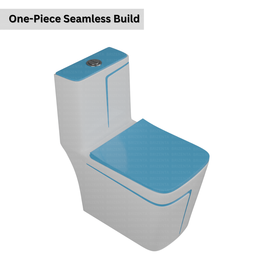 One-Piece Toilet (Commode) with 9-Inch S Trap Outlet BR2003