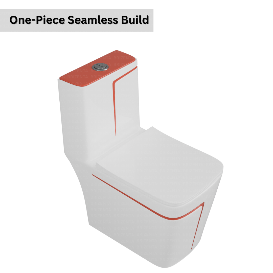 One-Piece Toilet (Commode) with 9-Inch S Trap Outlet BR2004