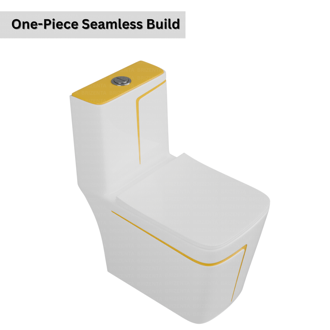 One-Piece Toilet (Commode) with 9-Inch S Trap Outlet BR2005