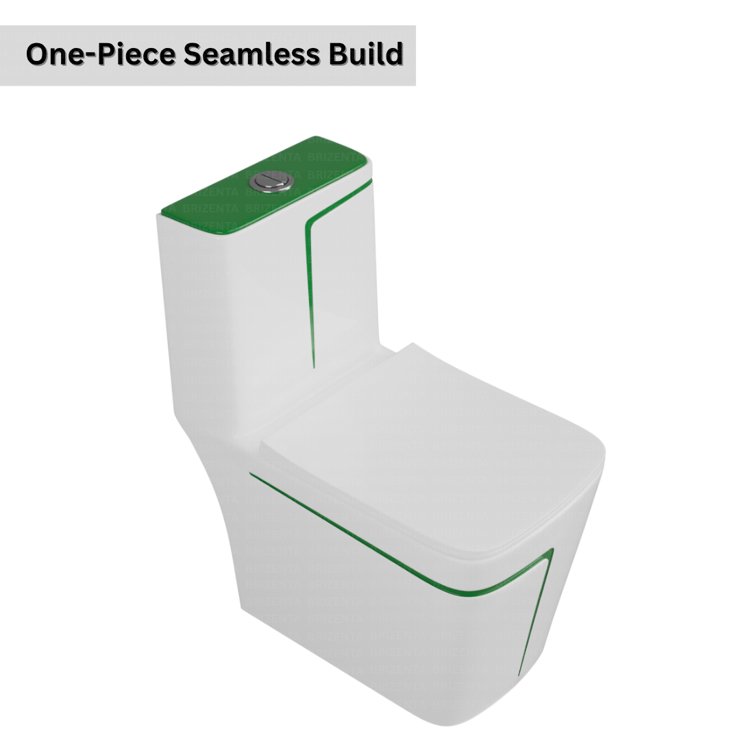 One-Piece Toilet (Commode) with 9-Inch S Trap Outlet BR2006