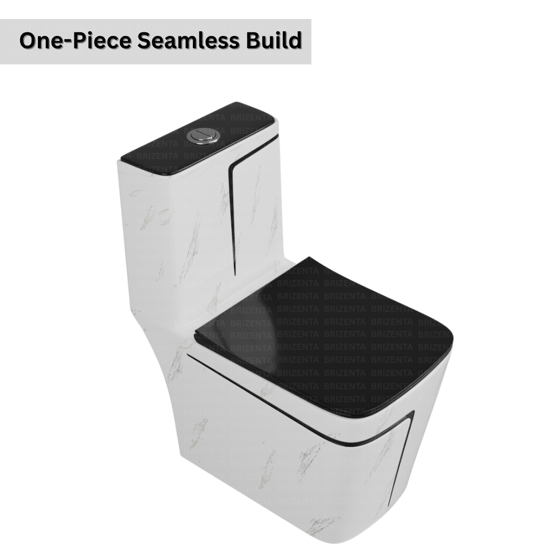 One-Piece Toilet (Commode) with 9-Inch S Trap Outlet BR2007