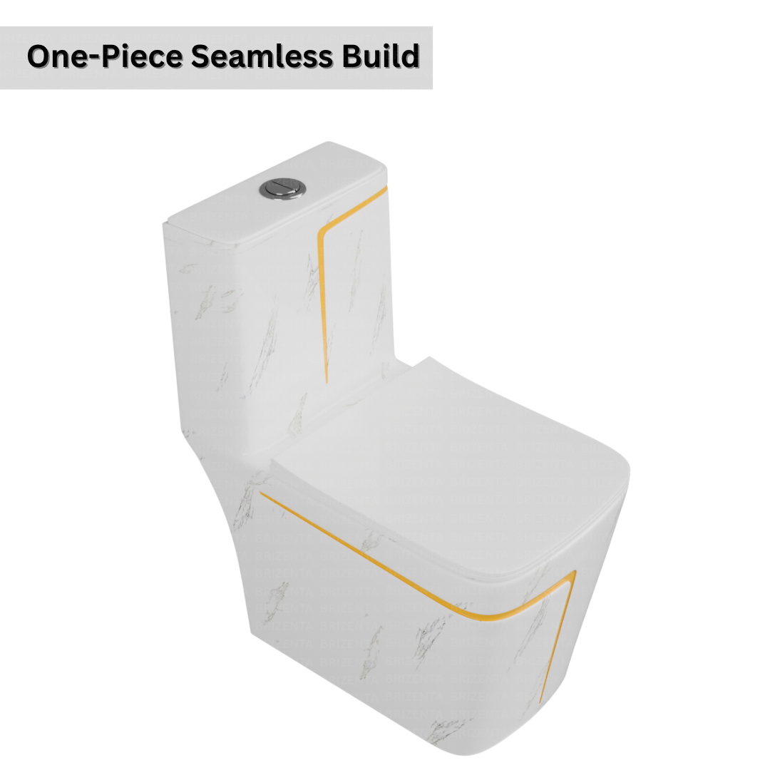 One-Piece Toilet (Commode) with 9-Inch S Trap Outlet BR2008