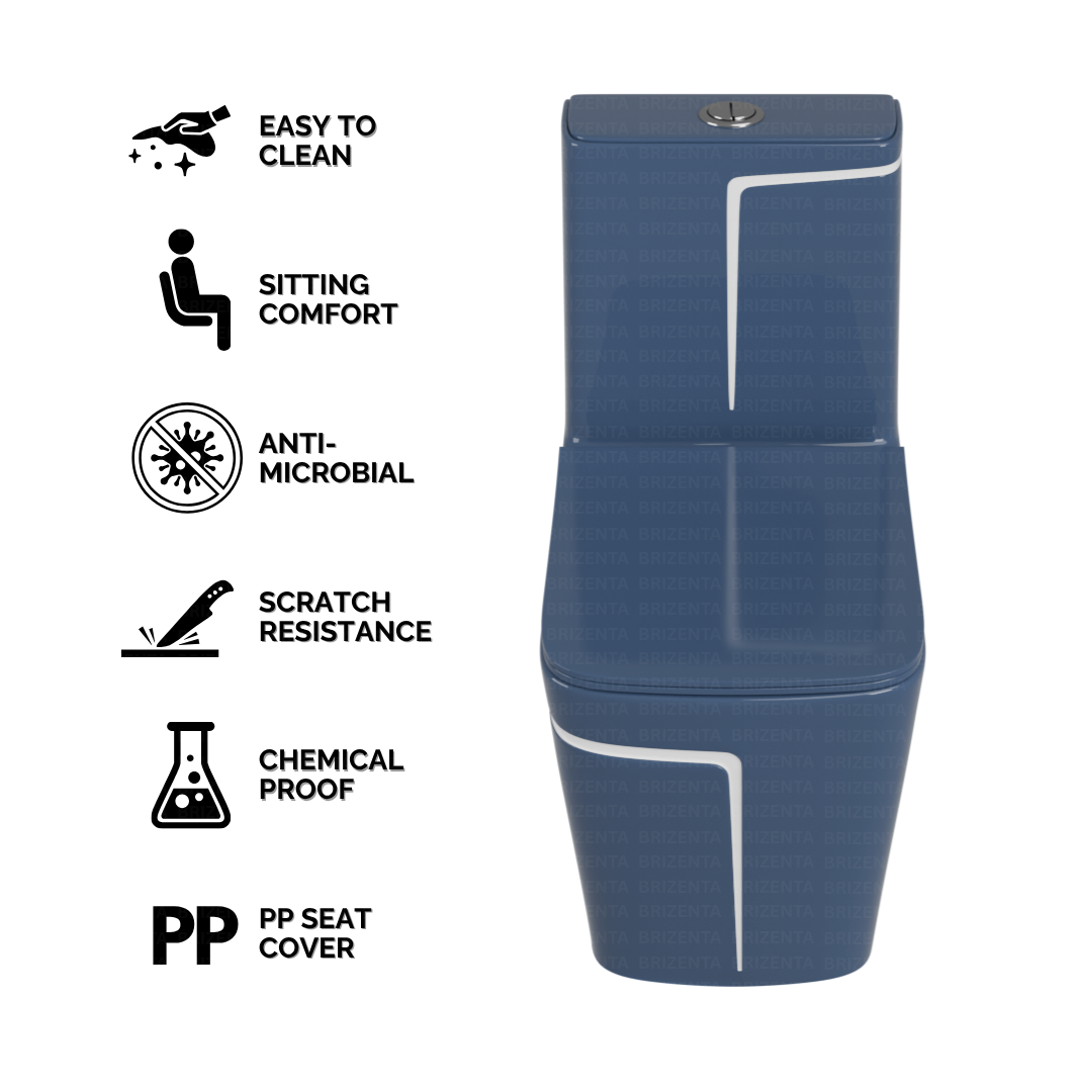 One-Piece Toilet (Commode) with 9-Inch S Trap Outlet BR2011