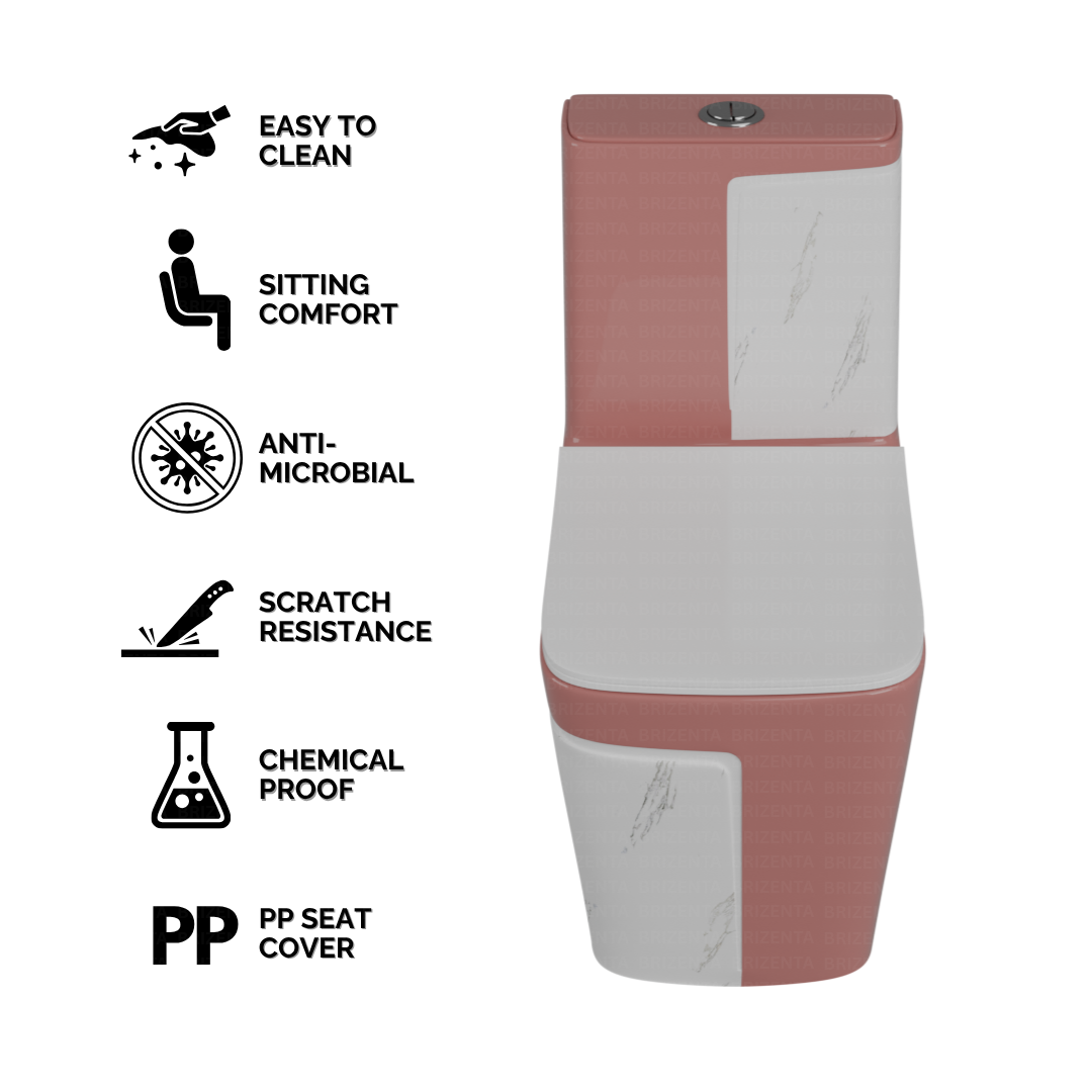 One-Piece Toilet (Commode) with 9-Inch S Trap Outlet BR2015