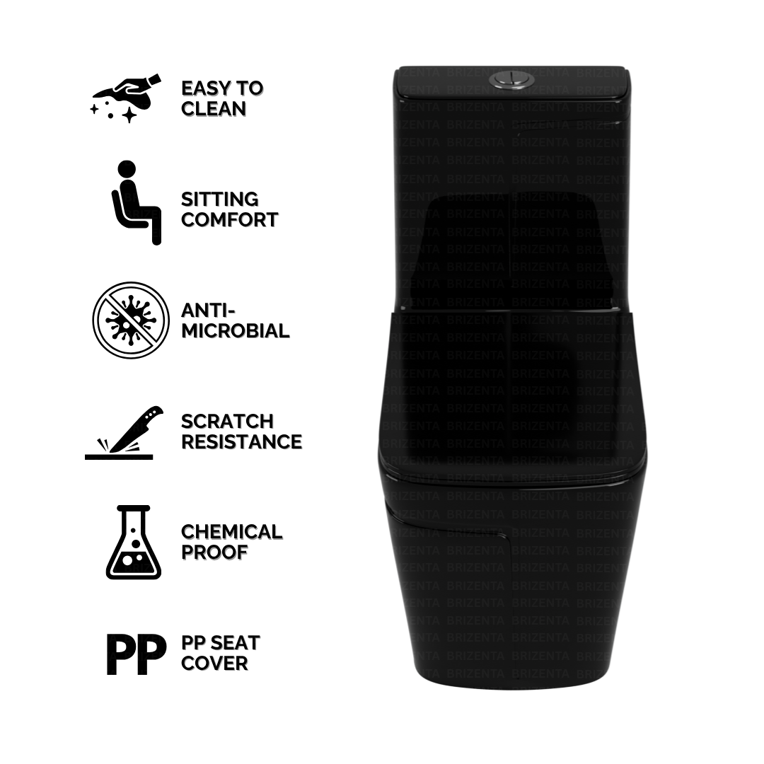 One-Piece Toilet (Commode) with 9-Inch S Trap Outlet BR2022