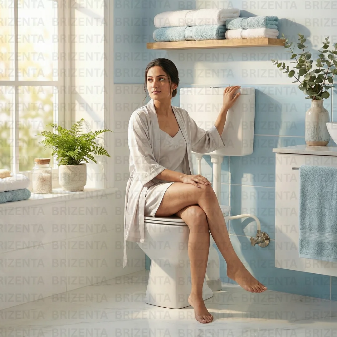 EWC Western Toilet Floor Mount Commode With Flush Tank