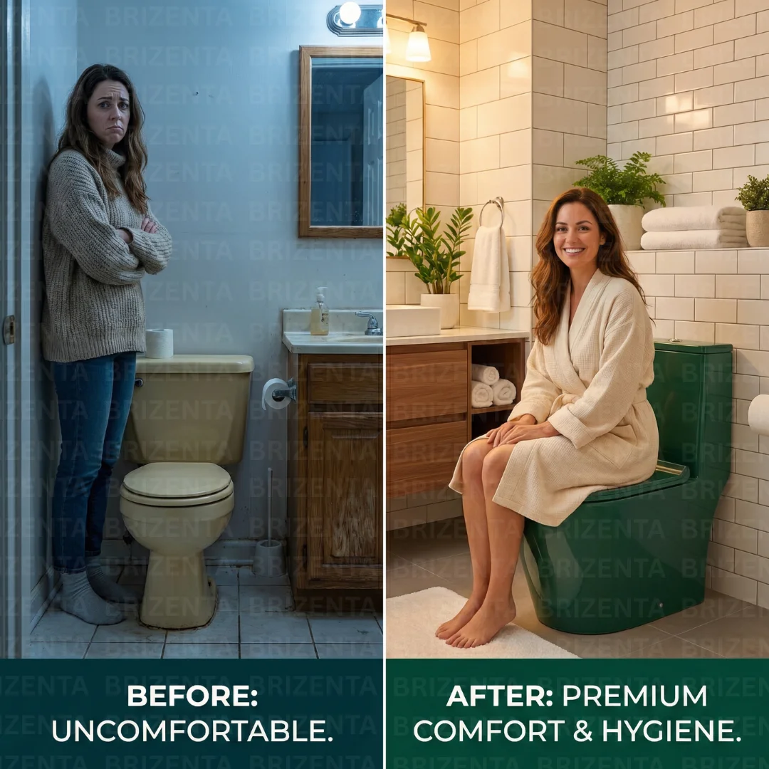 Z.Green One-Piece Toilet (Commode) with 9-Inch S Trap Outlet