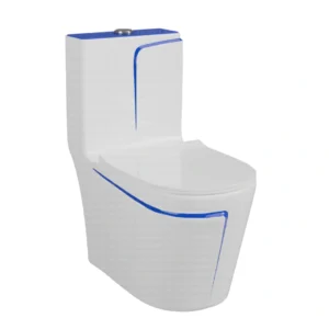 One-Piece Toilet (Commode) with 9-Inch S Trap Outlet BR1002