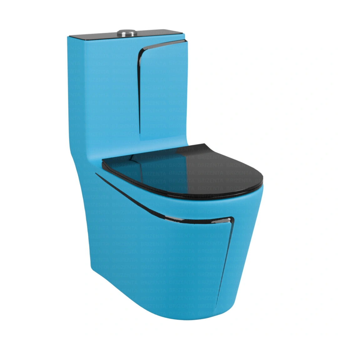 One-Piece Toilet (Commode) with 9-Inch S Trap Outlet BR1012