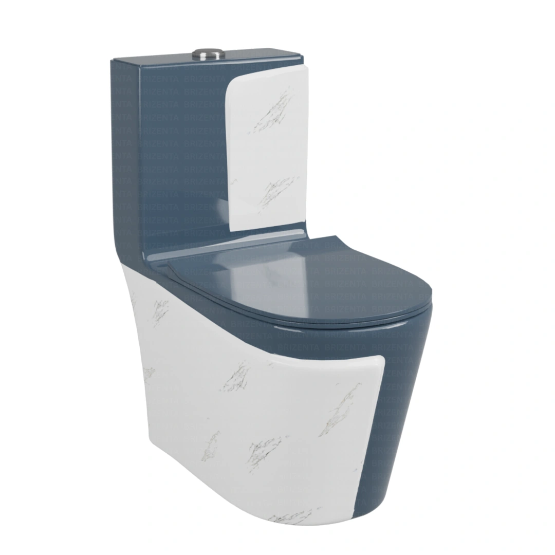 One-Piece Toilet (Commode) with 9-Inch S Trap Outlet BR1016
