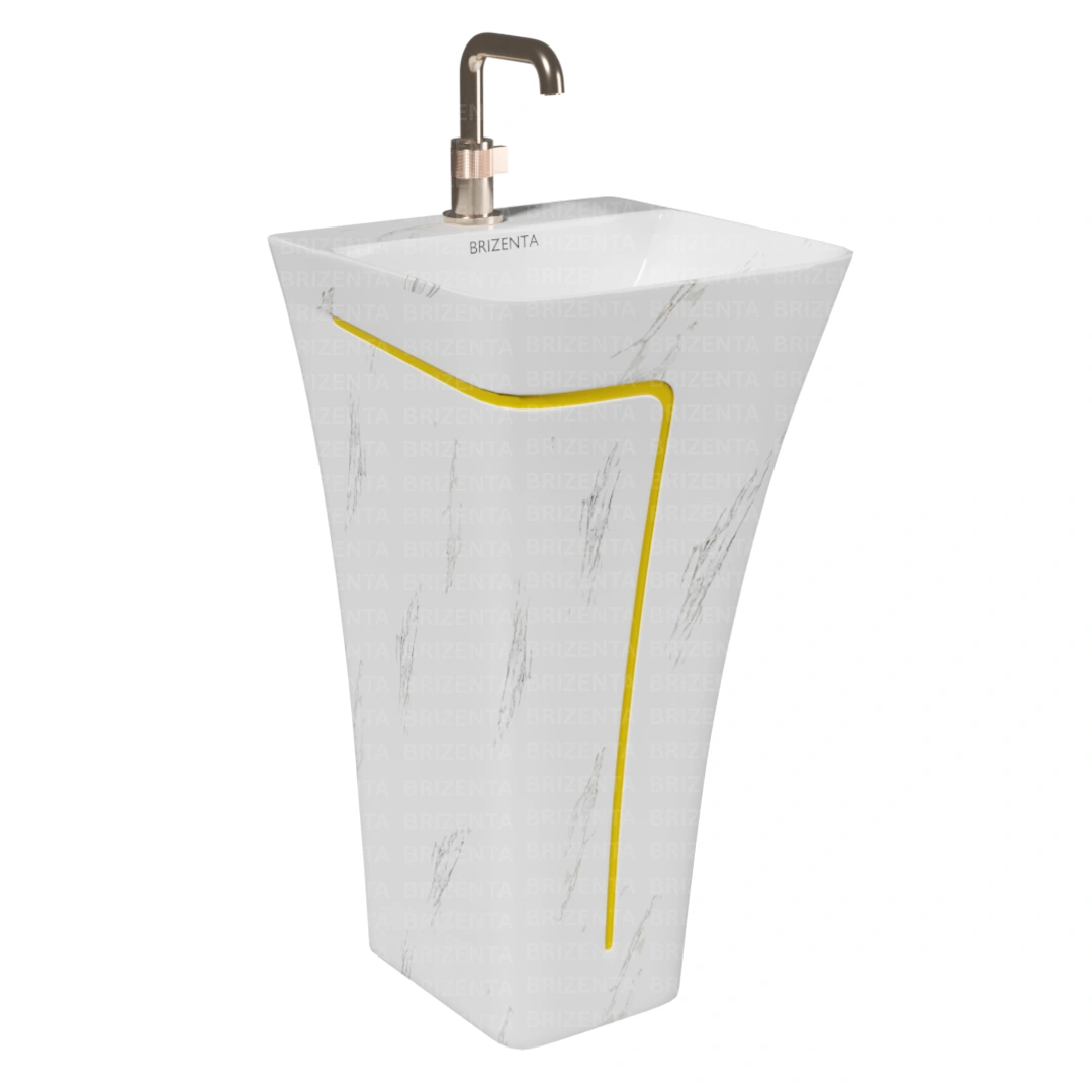 One Piece Pedestal Wash Basin BR108