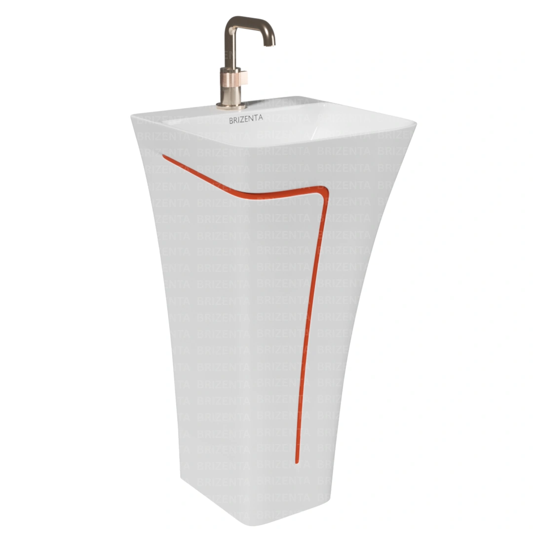 One Piece Pedestal Wash Basin BR104