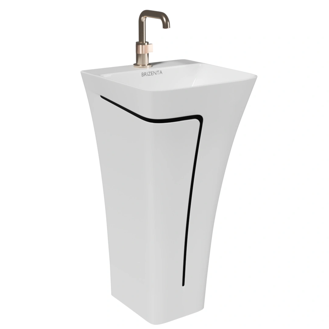 One Piece Pedestal Wash Basin BR101