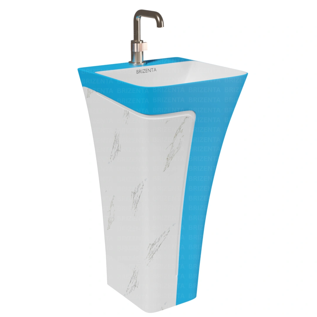 One Piece Pedestal Wash Basin BR118
