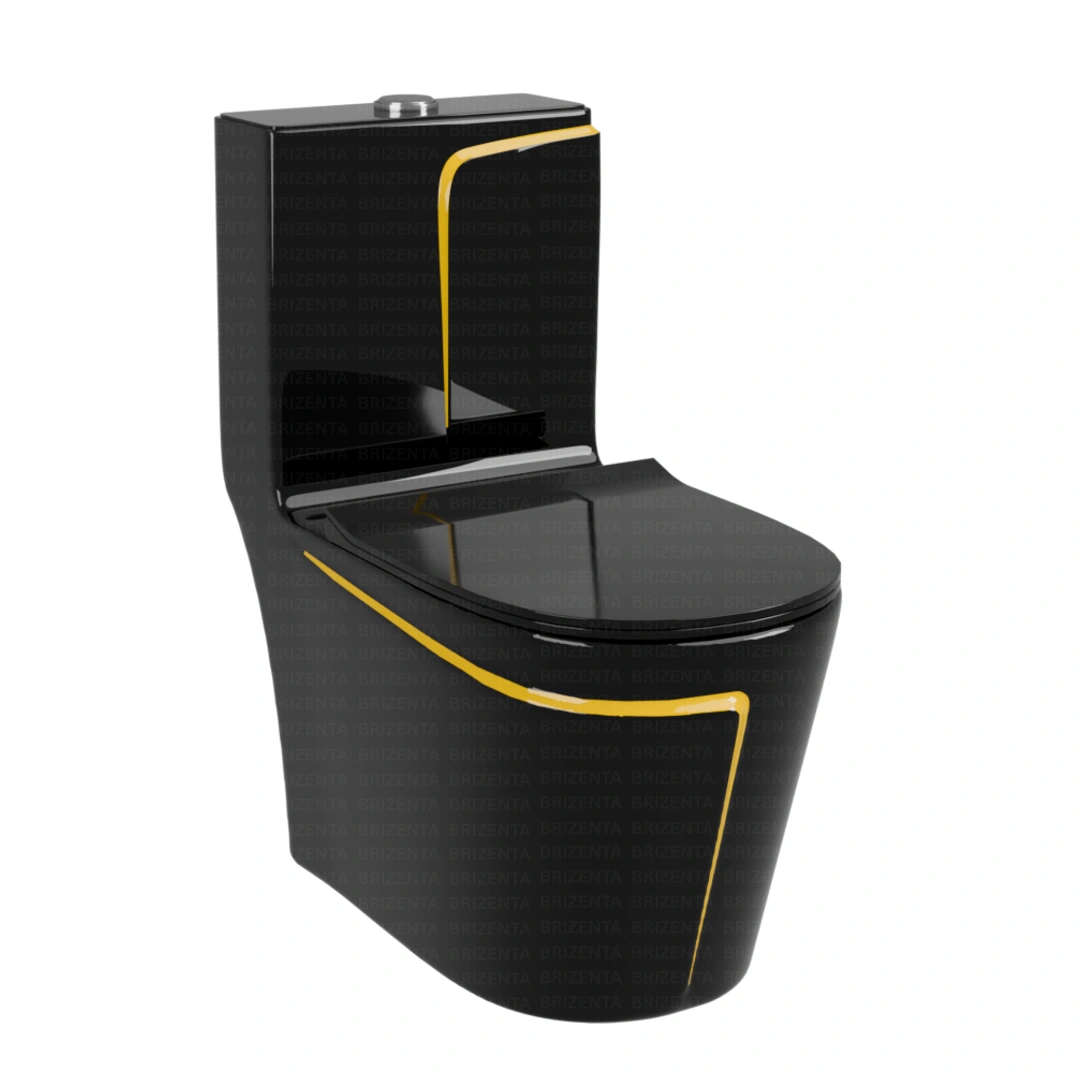 One-Piece Toilet (Commode) with 9-Inch S Trap Outlet BR1010