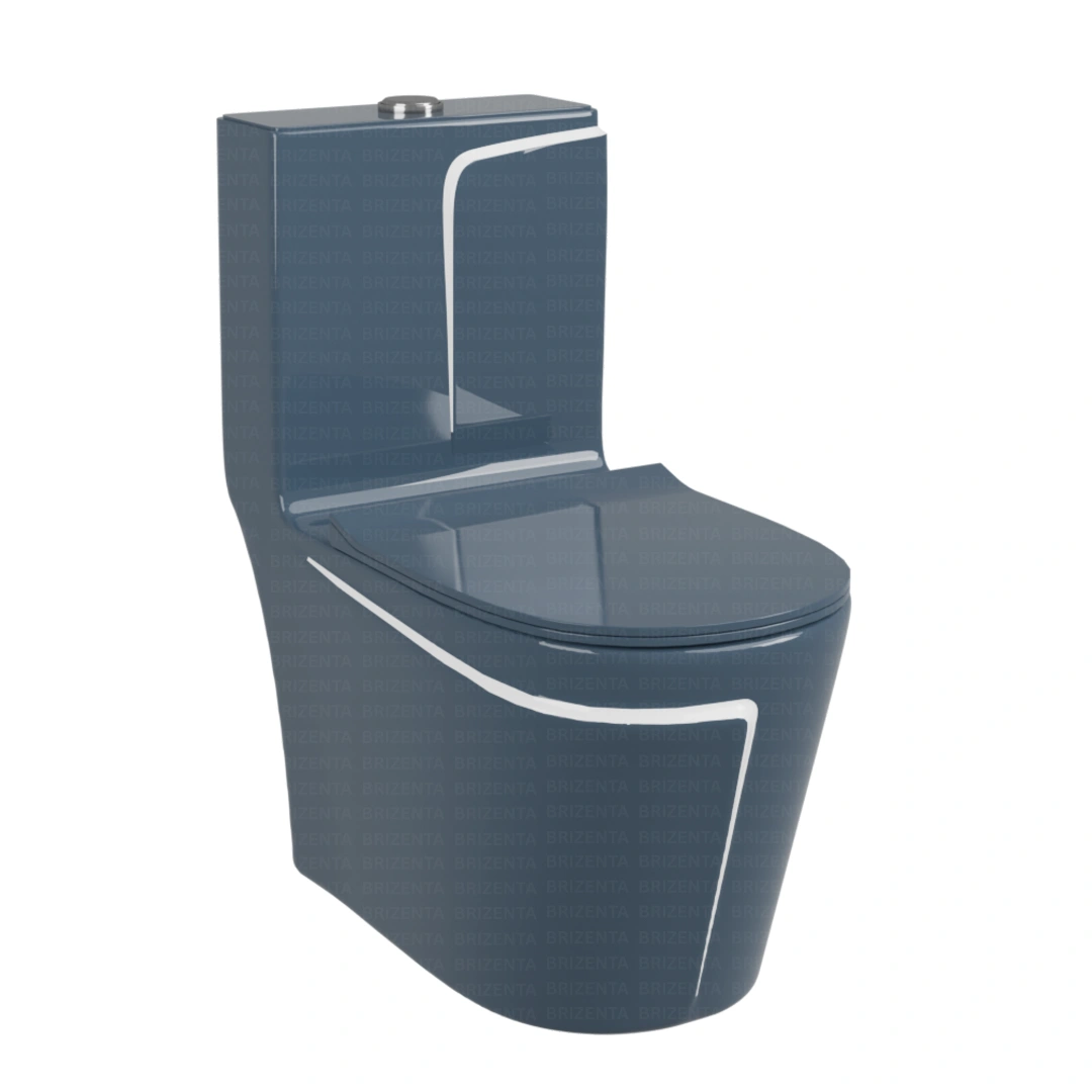 One-Piece Toilet (Commode) with 9-Inch S Trap Outlet BR1011