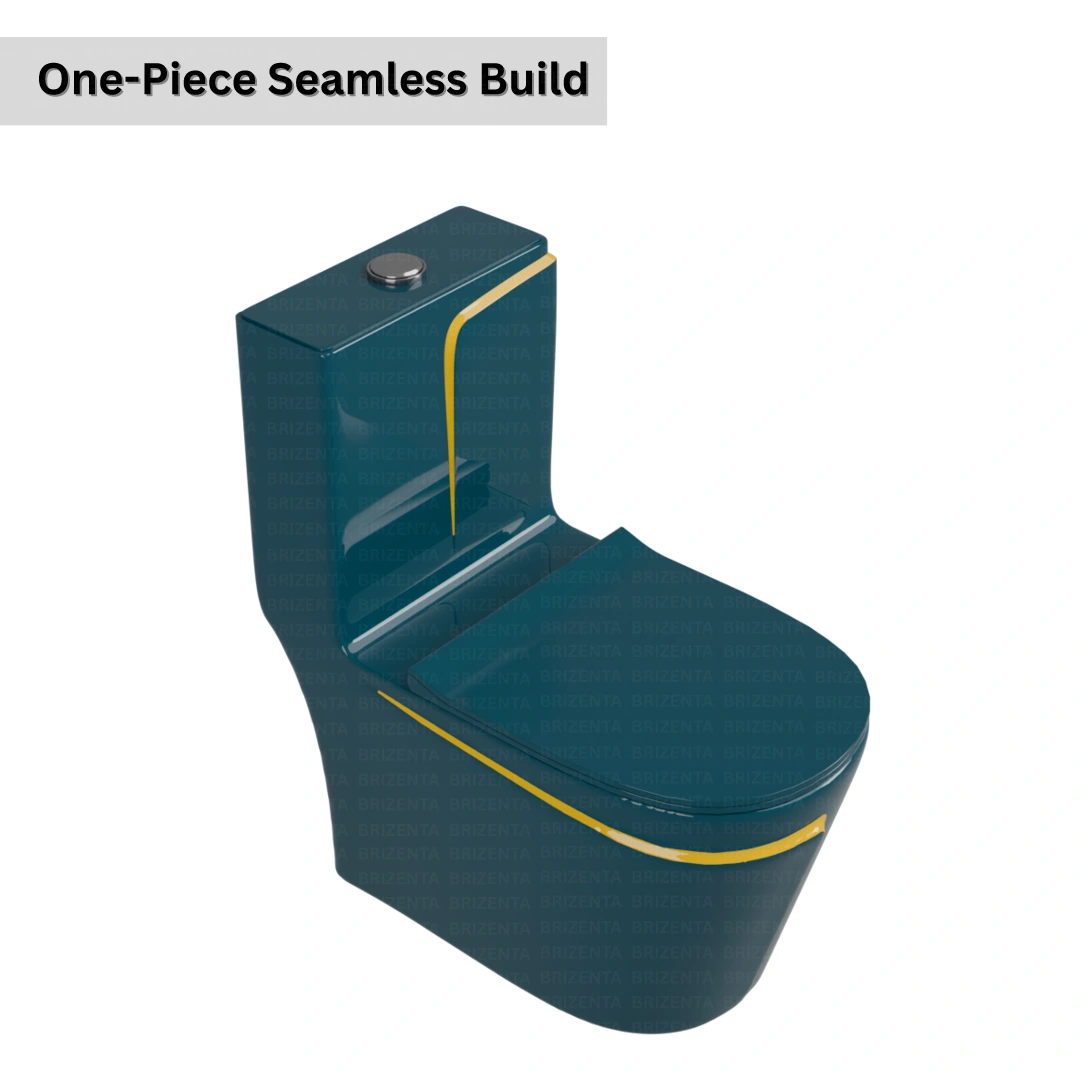 One-Piece Toilet (Commode) with 9-Inch S Trap Outlet BR1026