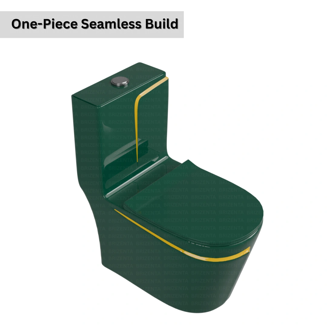 One-Piece Toilet (Commode) with 9-Inch S Trap Outlet BR1028