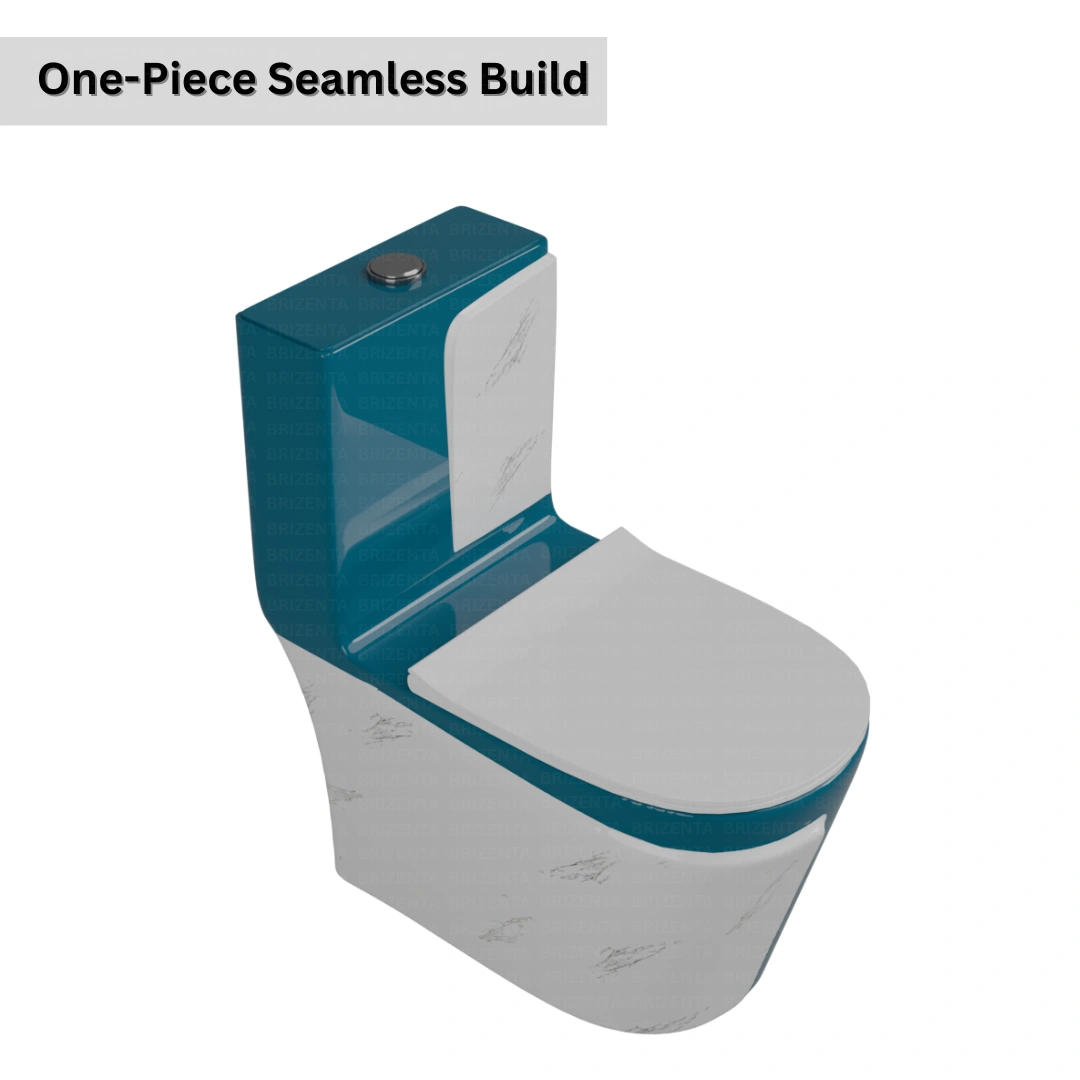 One-Piece Toilet (Commode) with 9-Inch S Trap Outlet BR1029