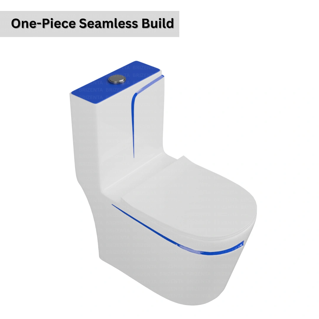 One-Piece Toilet (Commode) with 9-Inch S Trap Outlet BR1002