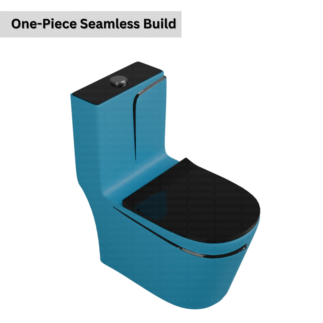 One-Piece Toilet (Commode) with 9-Inch S Trap Outlet BR1012