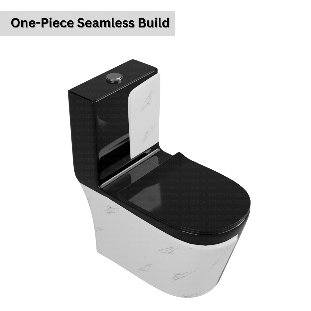 One-Piece Toilet (Commode) with 9-Inch S Trap Outlet BR1014