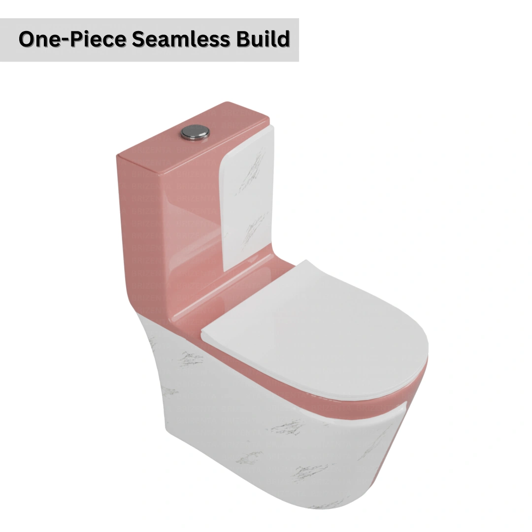 One-Piece Toilet (Commode) with 9-Inch S Trap Outlet BR1015
