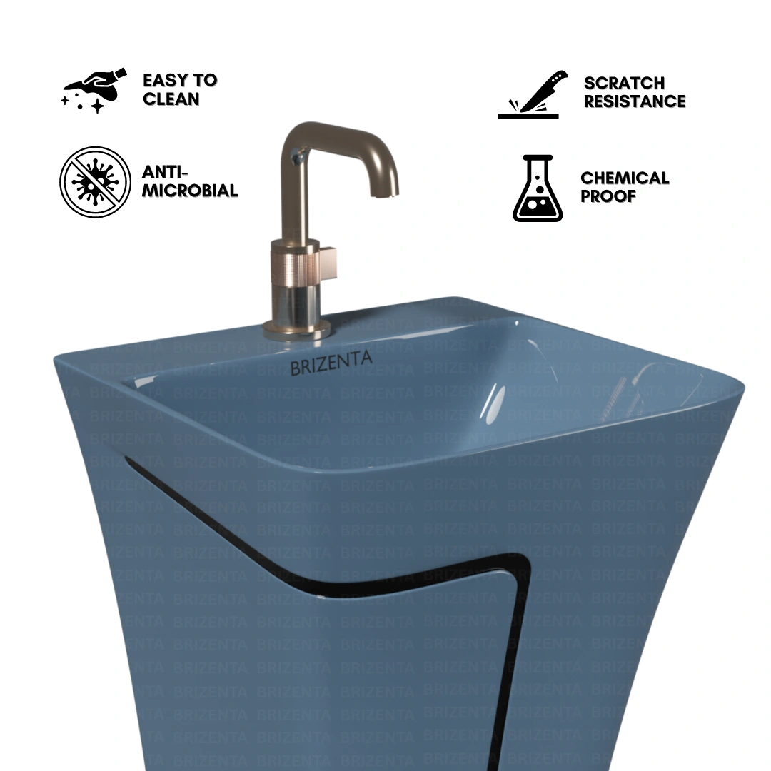 One Piece Pedestal Wash Basin BR109