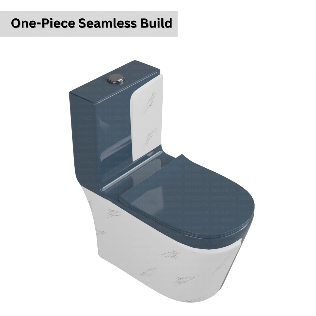 One-Piece Toilet (Commode) with 9-Inch S Trap Outlet BR1016