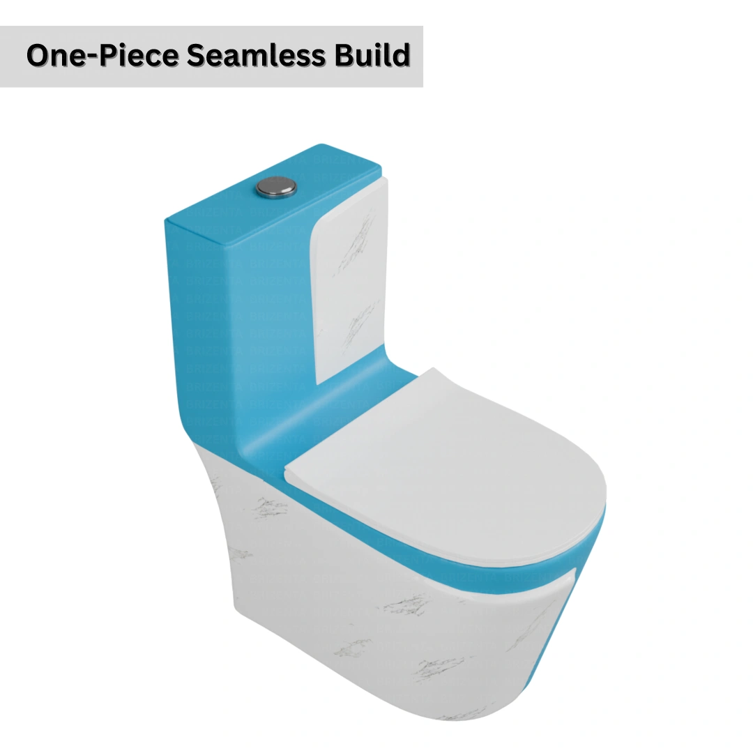 One-Piece Toilet (Commode) with 9-Inch S Trap Outlet BR1018