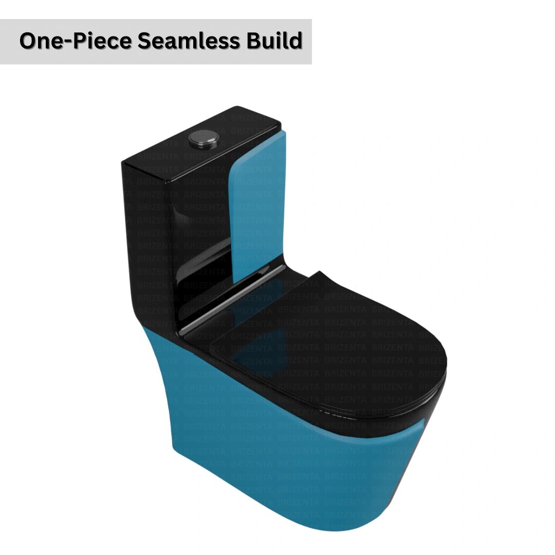 One-Piece Toilet (Commode) with 9-Inch S Trap Outlet BR1019