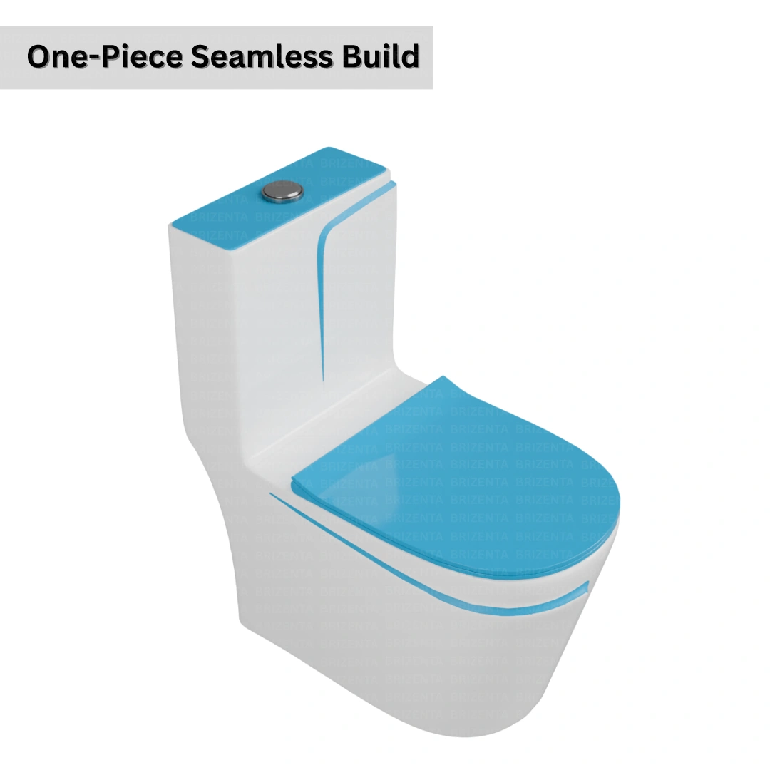 One-Piece Toilet (Commode) with 9-Inch S Trap Outlet BR1003