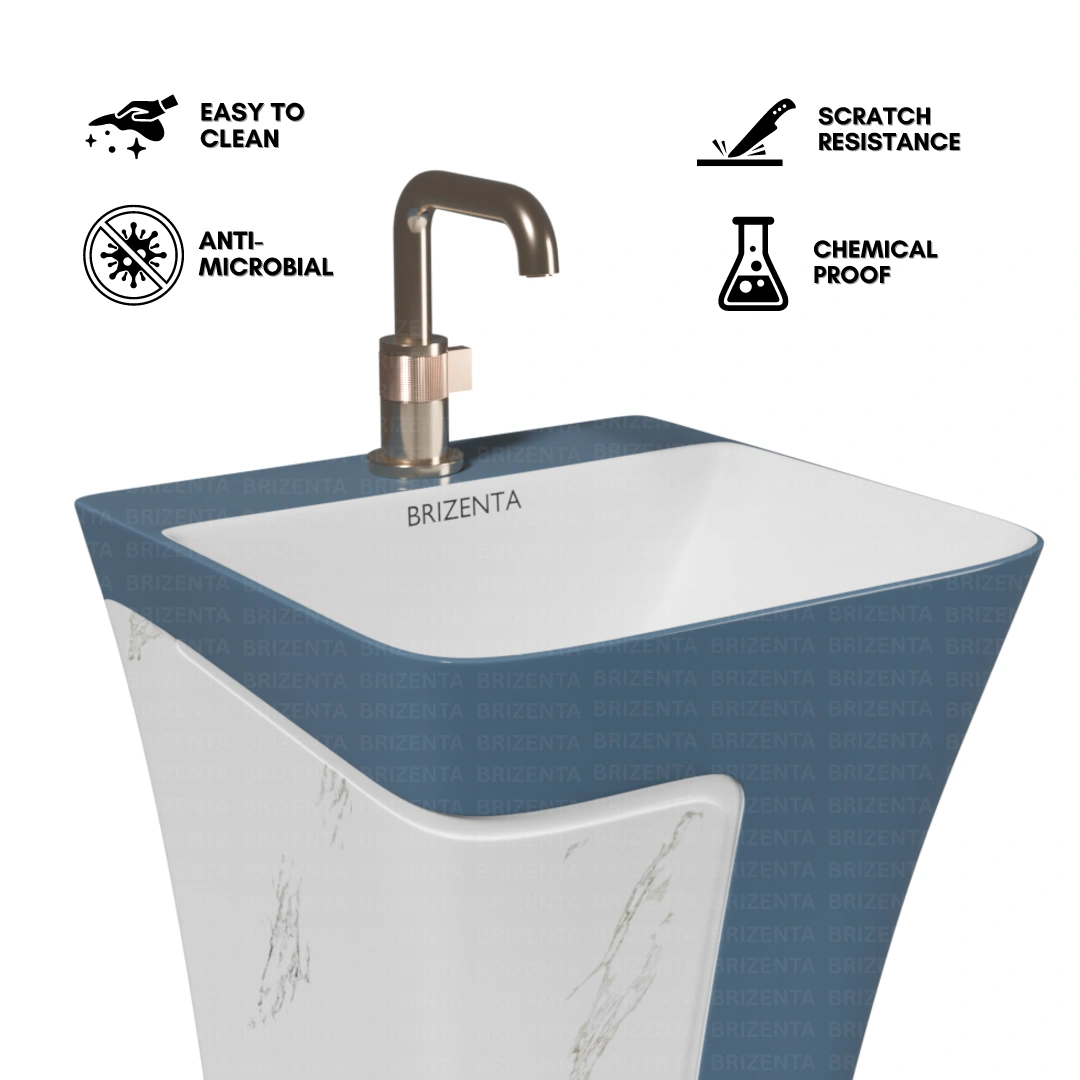 One Piece Pedestal Wash Basin BR116
