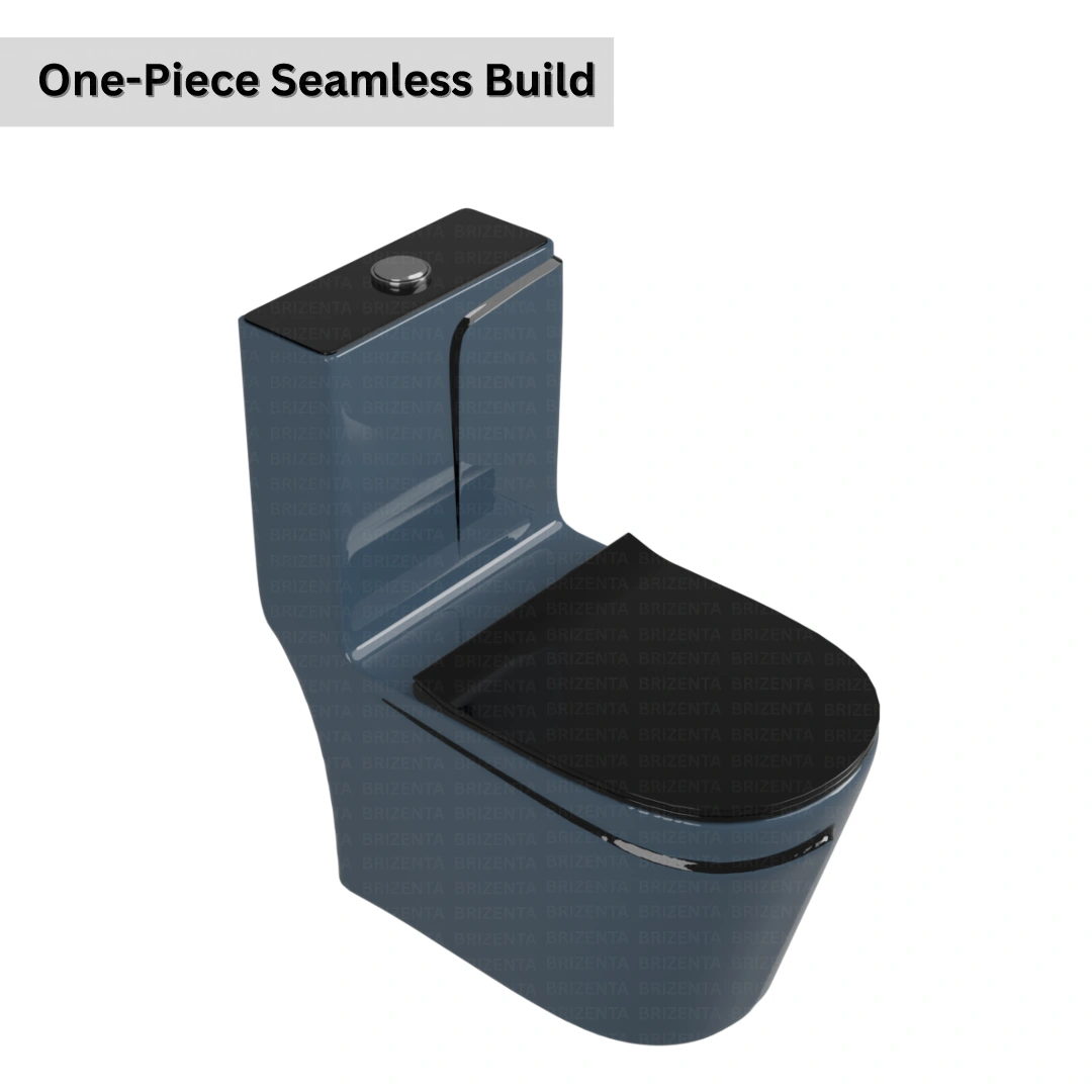 One-Piece Toilet (Commode) with 9-Inch S Trap Outlet BR1009